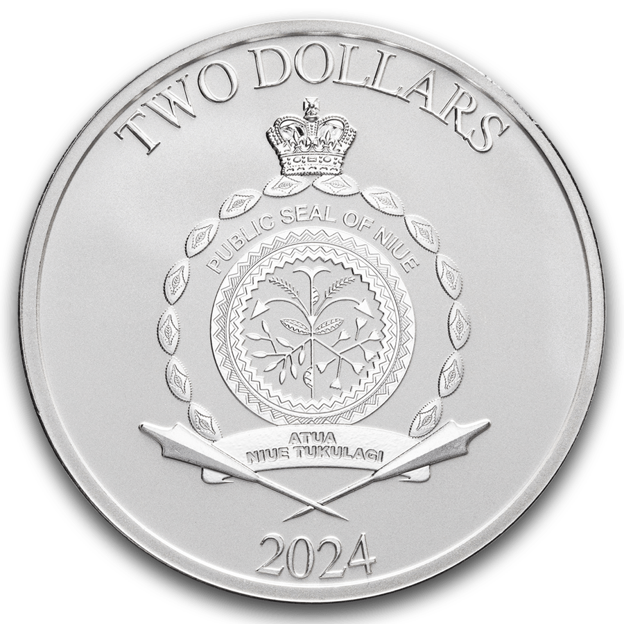 1 ounce Silver Coin - Greek Heroes Theseus 2024 thumbnail 2