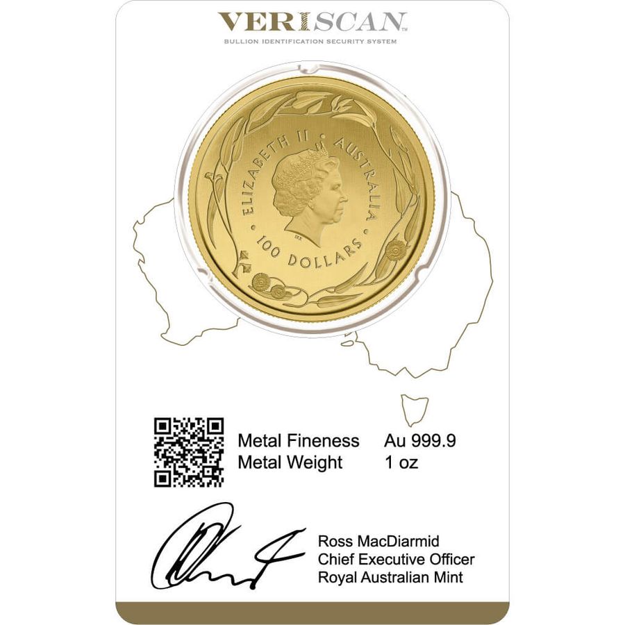 1 ounce Gold Coin - Kangaroo Veriscan BU  thumbnail 2