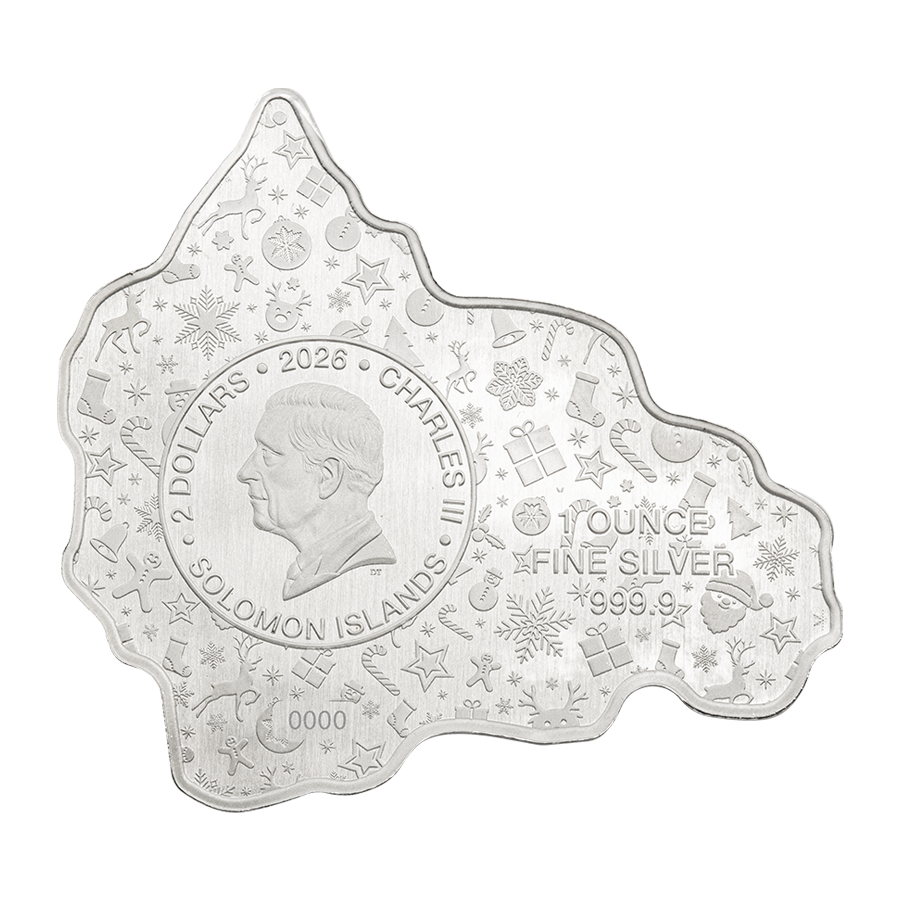 1 ounce Silver Coin - Santa and Red Truck thumbnail 6