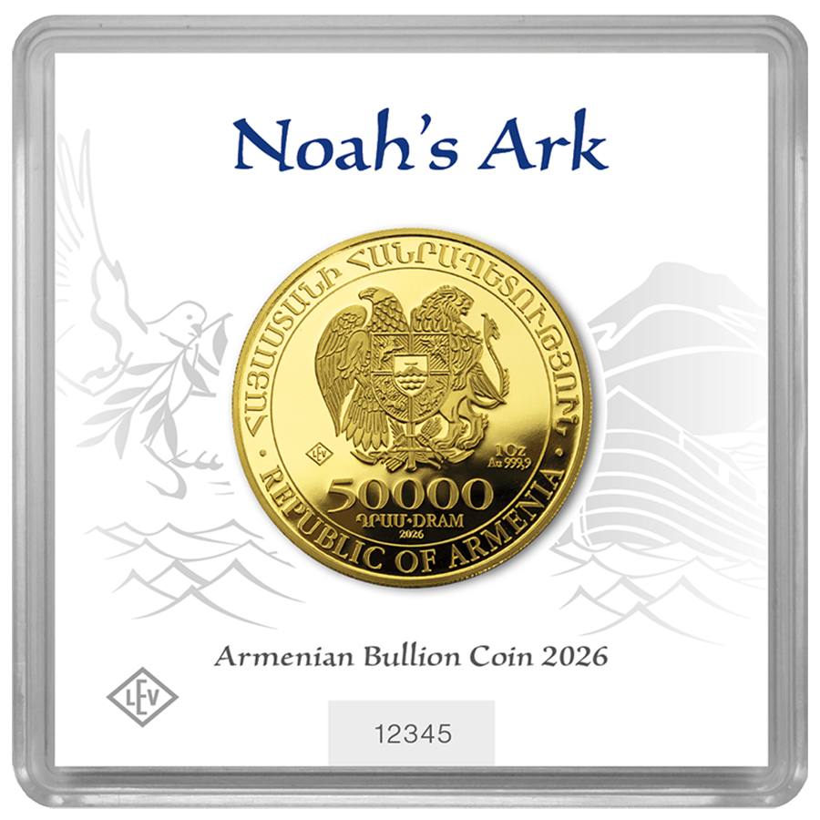 1 ounce Gold Coin - Armenia Noah's Ark 2026 thumbnail 2