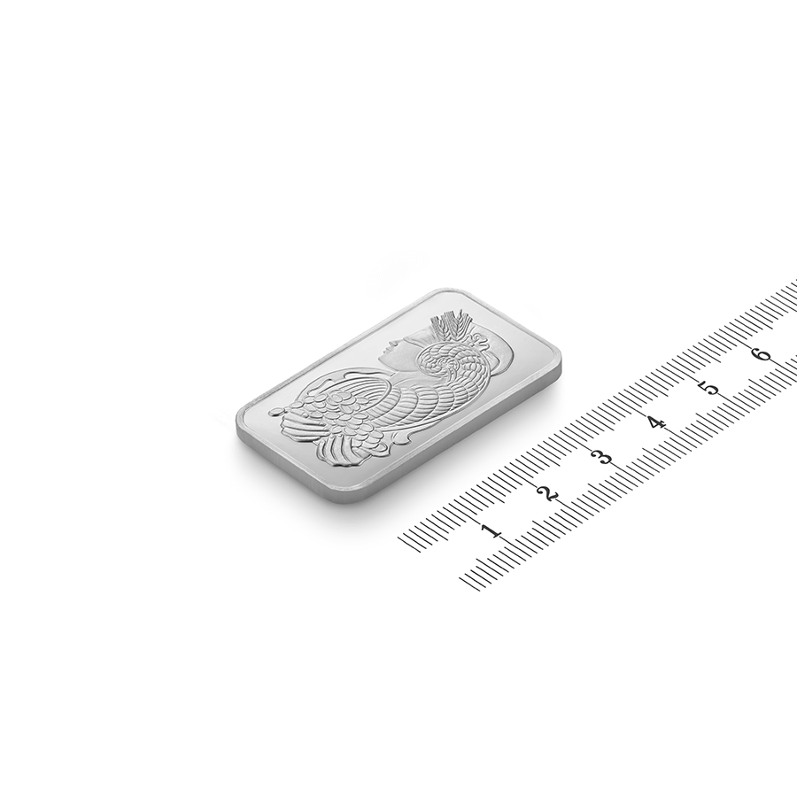 1 ounce Platinum Bar - PAMP Suisse Lady Fortuna thumbnail 5