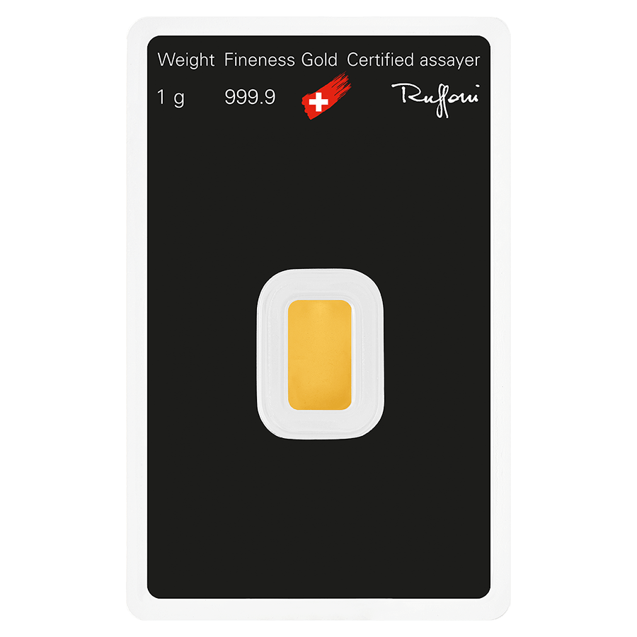 1 gram Gold Bar - Argor-Heraeus thumbnail 2