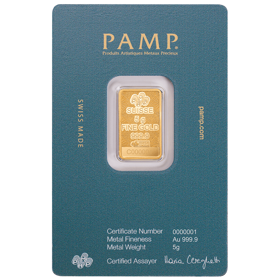 5 gram Gold Bar - Arabian Falcon with Frame thumbnail 6