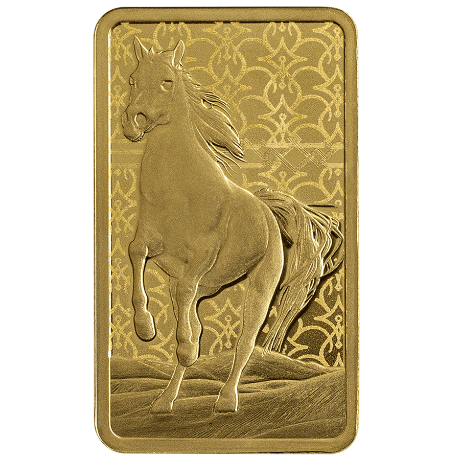 5 gram Gold Bar - PAMP Suisse Arabian Horse (with frame) thumbnail 3
