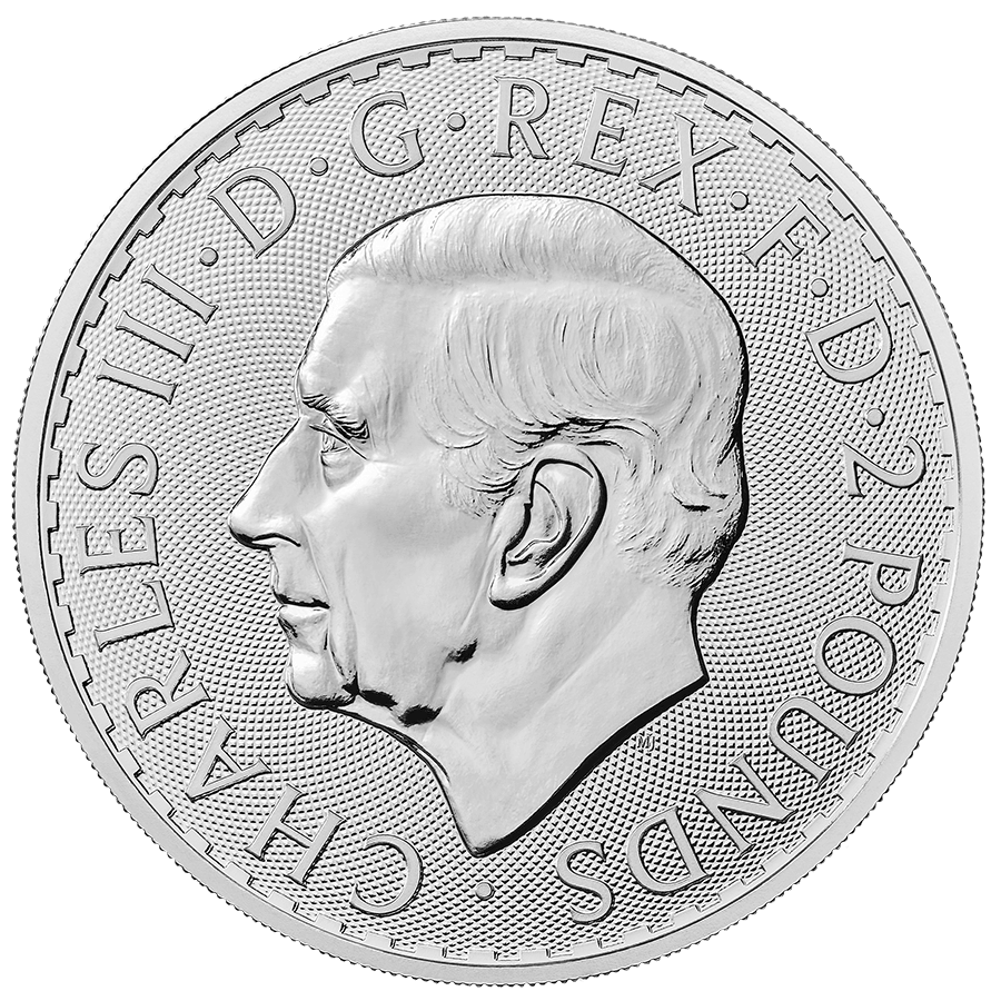 1 ounce Silver Coin - Britannia Charles III - 2023 BU thumbnail 2
