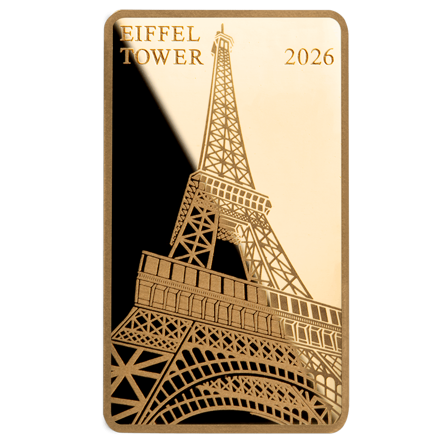 1/200 oz Gold Bar - Landmarks of the World - Eiffel Tower — photo 1
