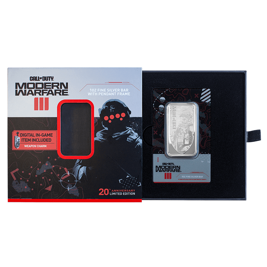 1 ounce Silver Bar - Call of Duty (with frame) thumbnail 4