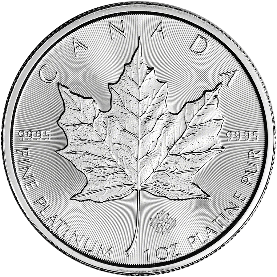 1 ounce Platinum Coin - Maple Leaf Elizabeth II 2023 — photo 1