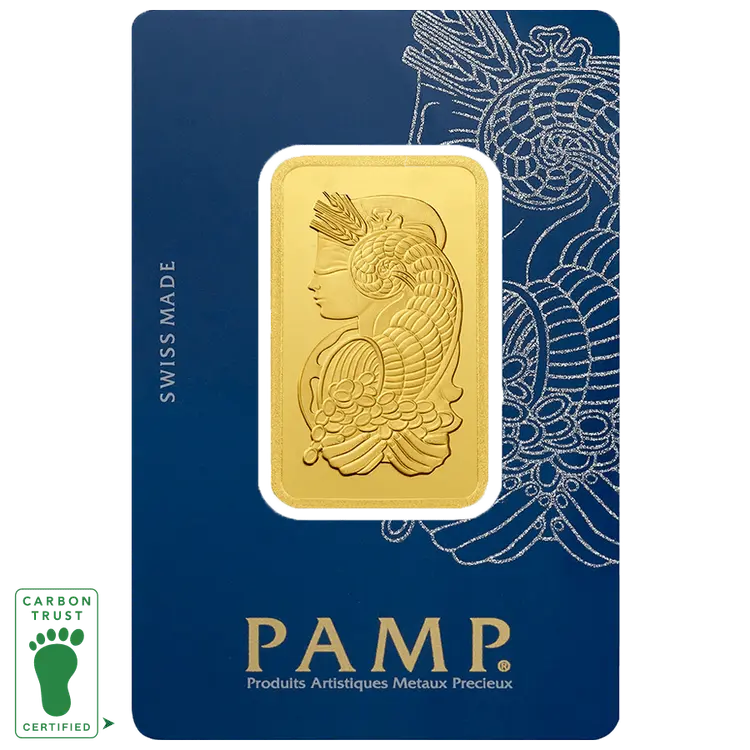 1 ounce Gold Bar - Carbon Neutral - Lady Fortuna — photo 1