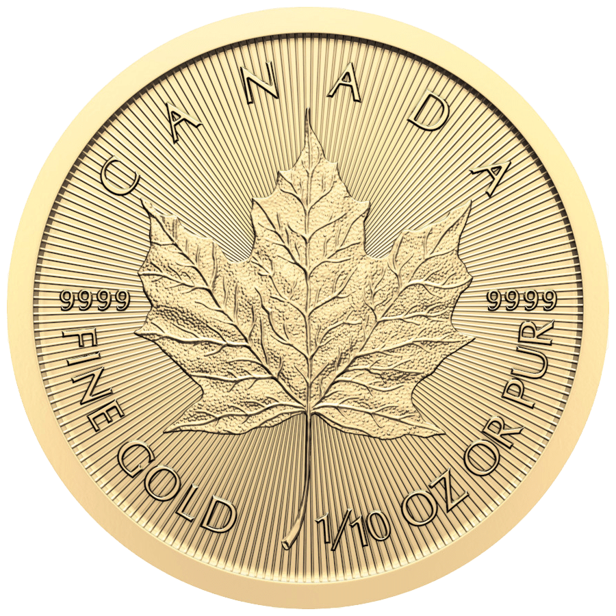 1/10 ounce Gold Coin - Maple Leaf Charles III 2024 — photo 1
