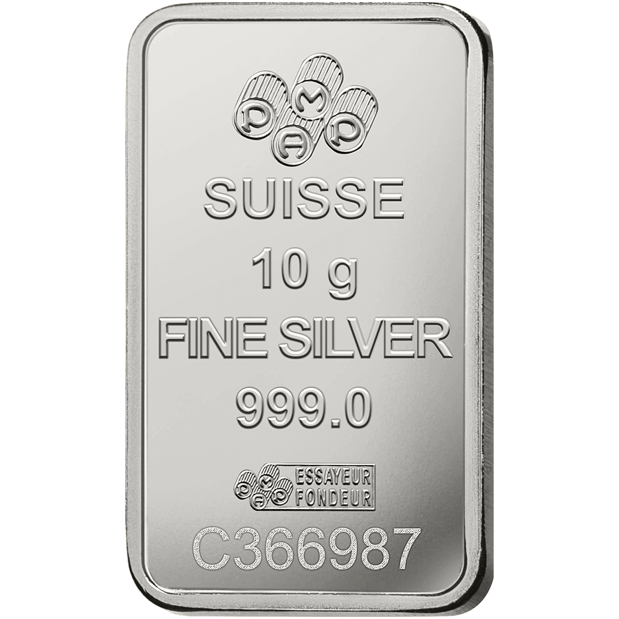 10 gram Silver Bar - PAMP Suisse Lady Fortuna thumbnail 3