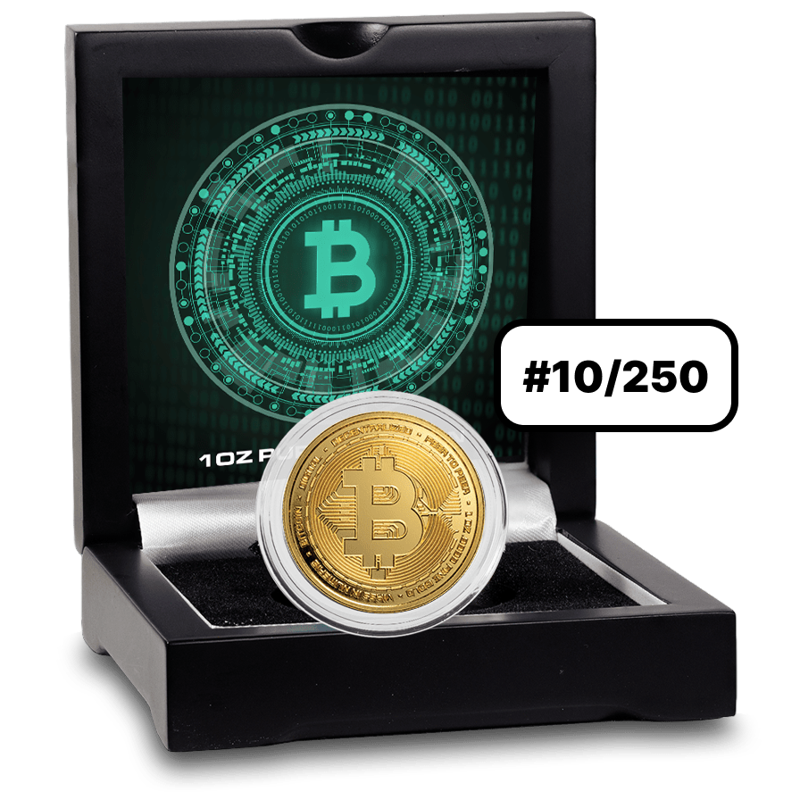 1 ounce Gold Coin - 2025 Bitcoin - certificate nr. 10 — photo 1
