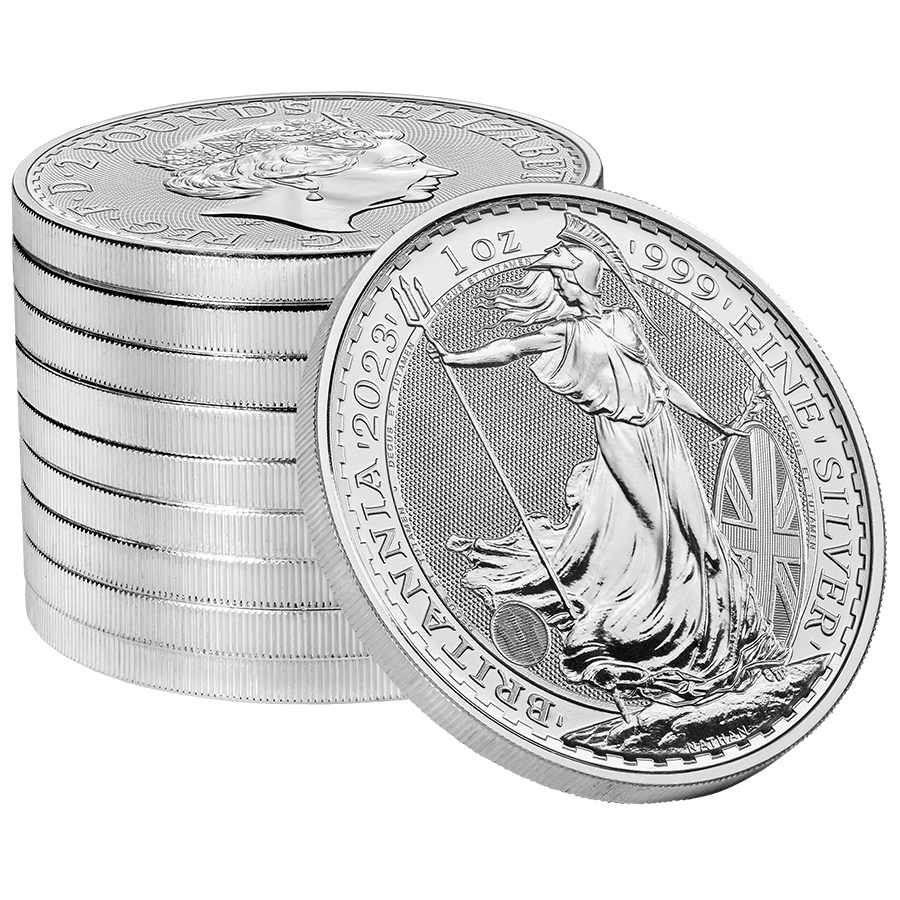 1 ounce Silver Coin - Britannia Charles III - 2023 BU thumbnail 4