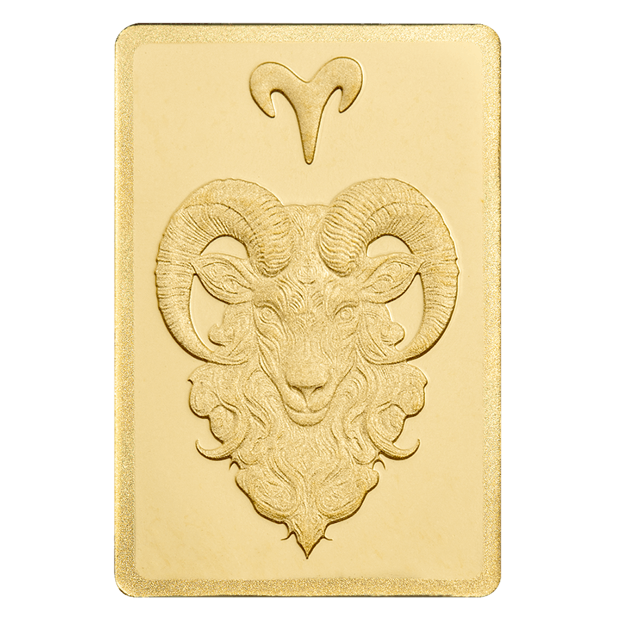 0.5 gram Gold Bar - Zodiac Aries thumbnail 3