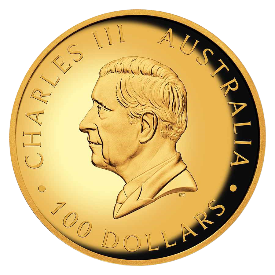 1 ounce Gold Coin -  Perth Mint 10th Anniversary Swan Proof thumbnail 2