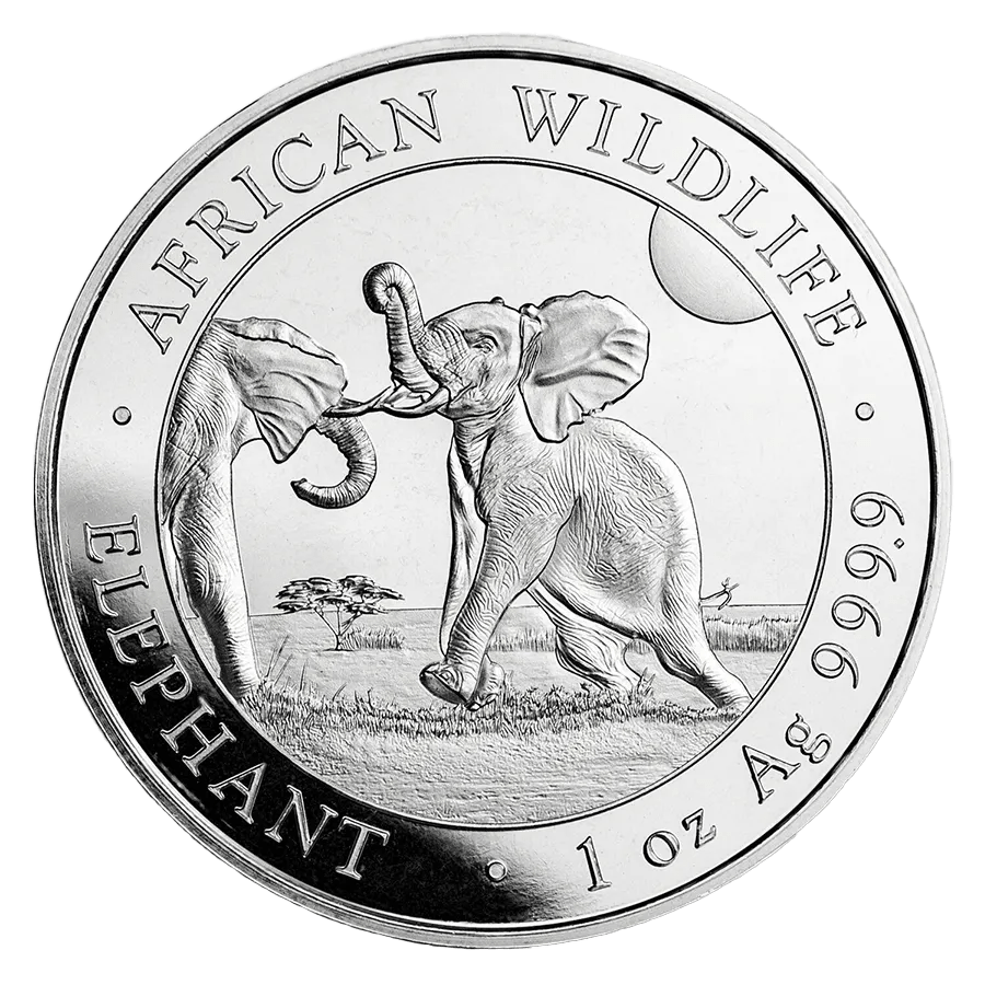 1 ounce Silver Coin - Somalia Elephant 2024 — photo 1