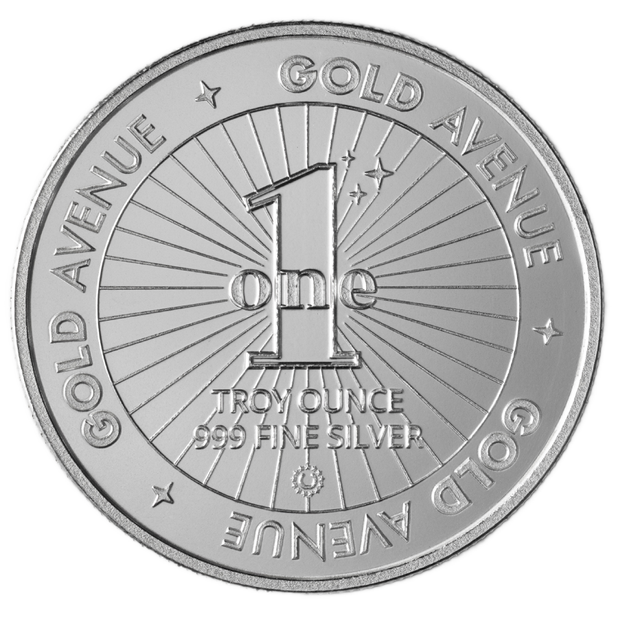 1 ounce Silver Round - GOLD AVENUE  thumbnail 2
