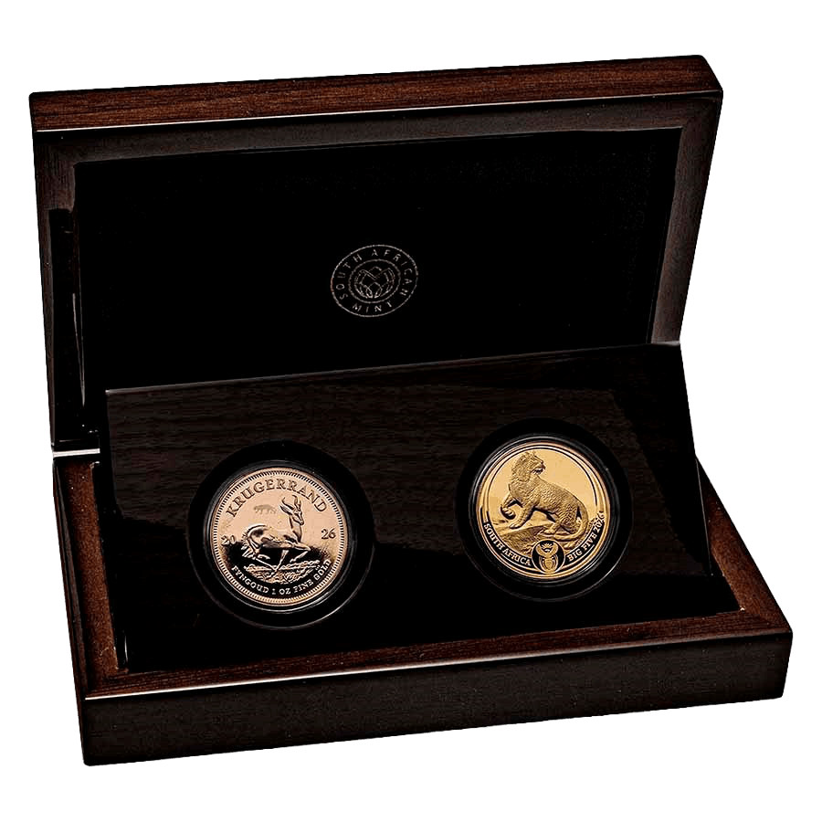 2 Coin Gold Set - Krugerrand and Leopard Proof 2026 — photo 1