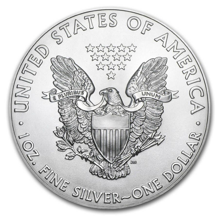20 Coins American Eagle Silver Tube (Mixed Years) thumbnail 3