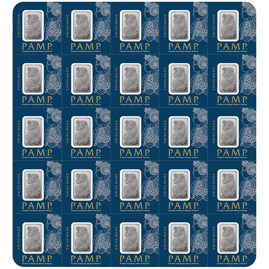 25x1 gram multigram Platinum Bar - PAMP Suisse Lady Fortuna — photo 1