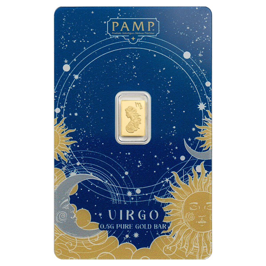 0.5 gram Gold Bar - Zodiac Virgo — photo 1