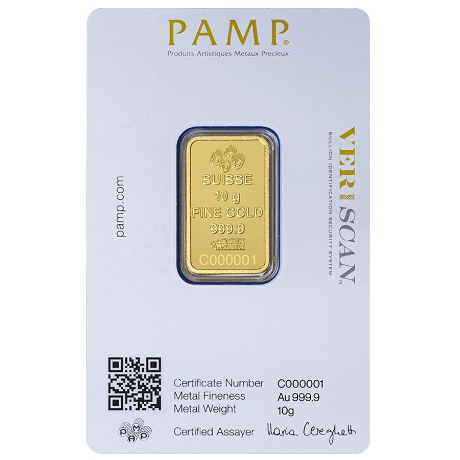 10 gram Gold Bar  - PAMP Suisse Lady Fortuna (with Frame) thumbnail 8