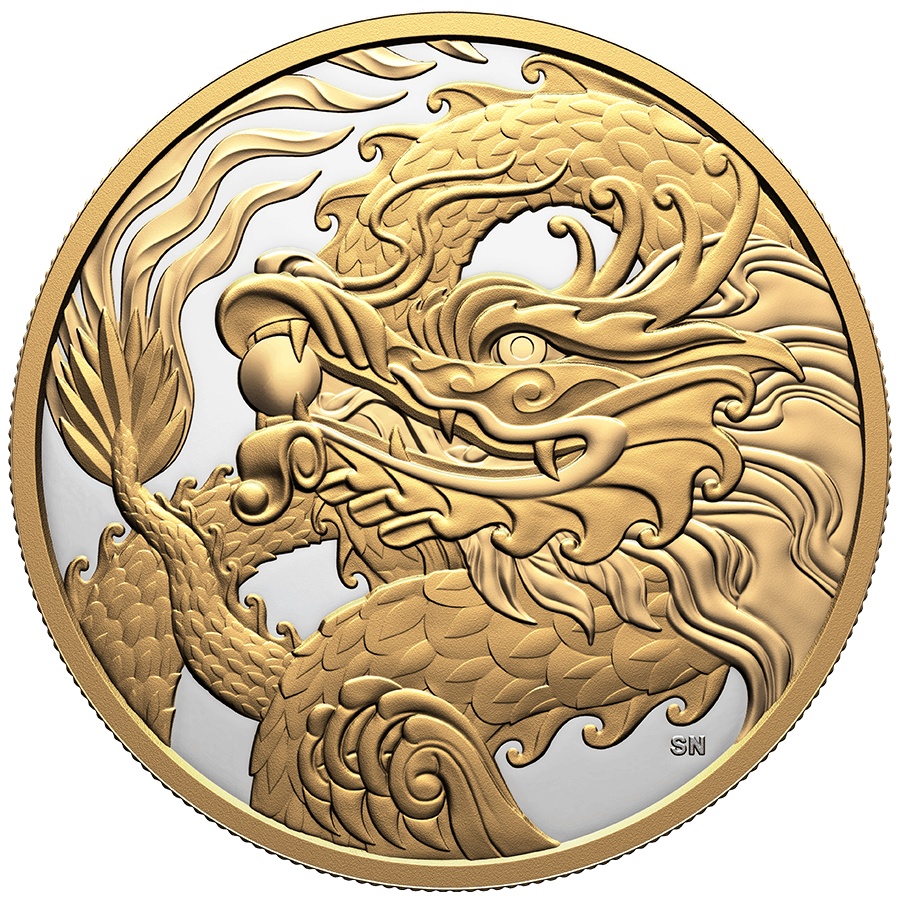 5 ounce Silver Coin - Triumphant Dragon — photo 1