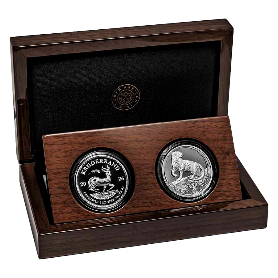 2 Coin Silver Set - Krugerrand and Leopard Proof 2026 — photo 1