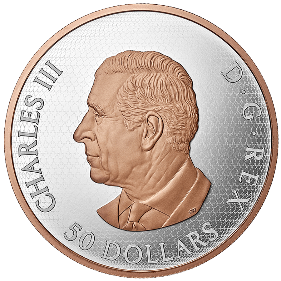 5 ounce Silver Coin - Maple Leaves in Motion thumbnail 4