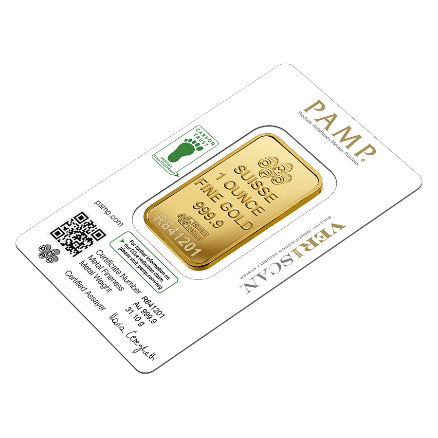1 ounce Gold Bar - Lady Fortuna Carbon Reduced thumbnail 8