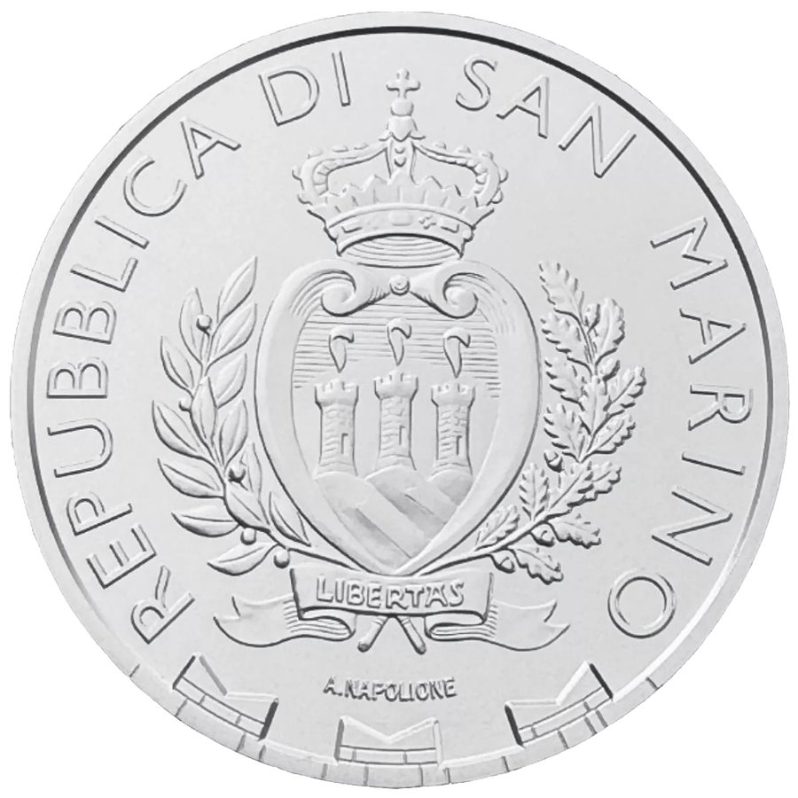 1 ounce Silver Coin - San Marino Falcon 2025 thumbnail 2