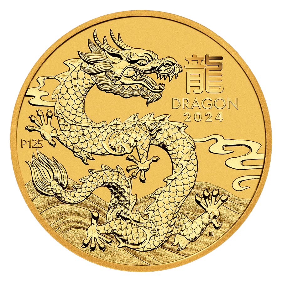 1 ounce Gold Coin - Australia Lunar Dragon 2024 — photo 1
