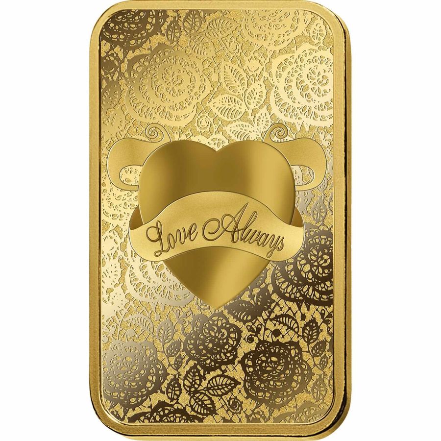 10 gram Gold Bar - PAMP Suisse Love Always thumbnail 3
