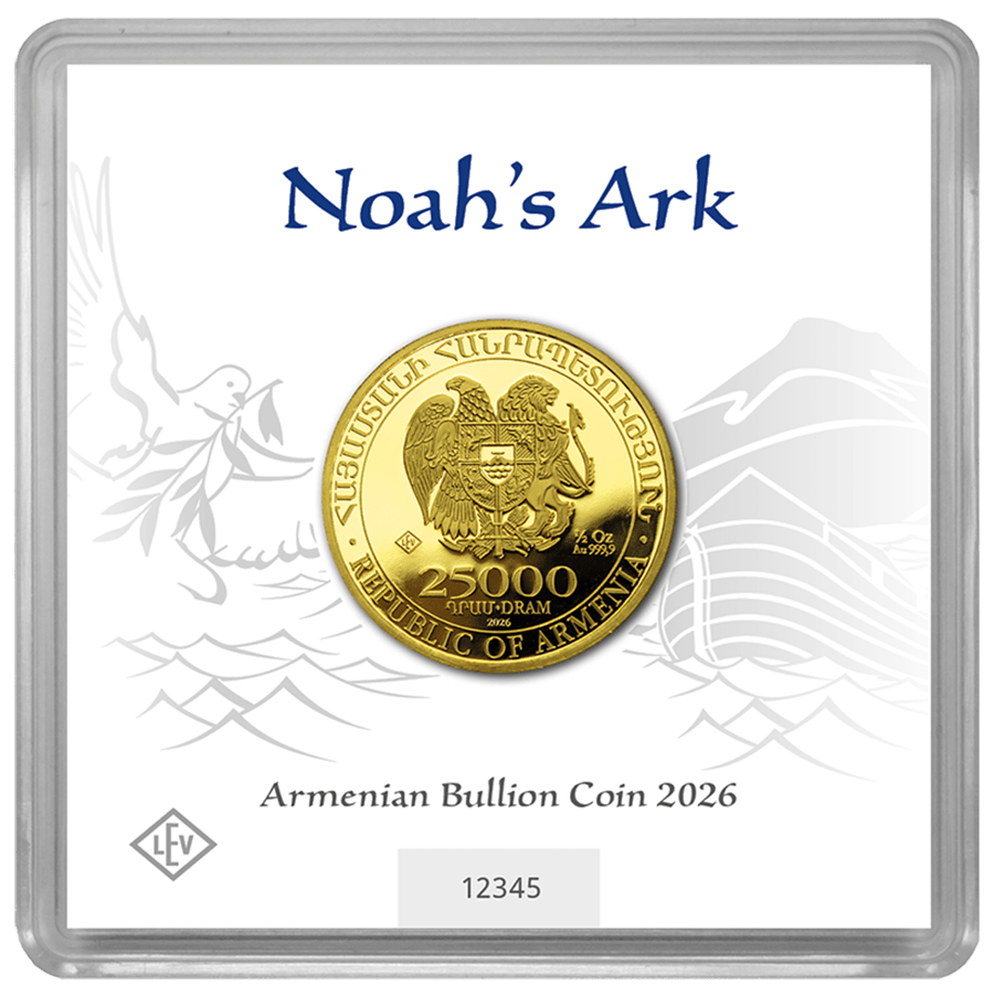 1/2 ounce Gold Coin - Armenia Noah's Ark 2026 thumbnail 2
