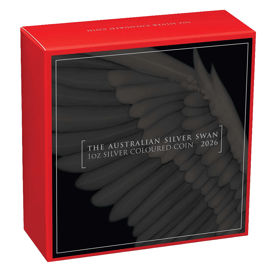 1 ounce Silver Coin - Australian Swan 2026 Coloured thumbnail 4