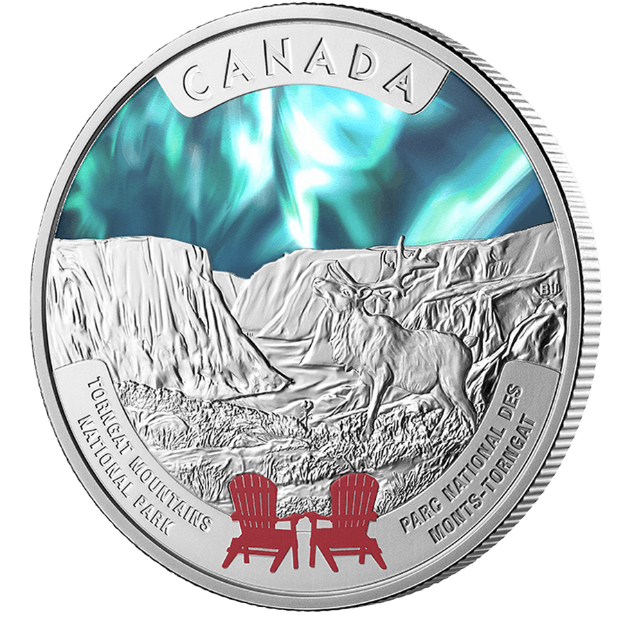 1 ounce Silver Coin - Torngat Mountain National Park Proof thumbnail 2