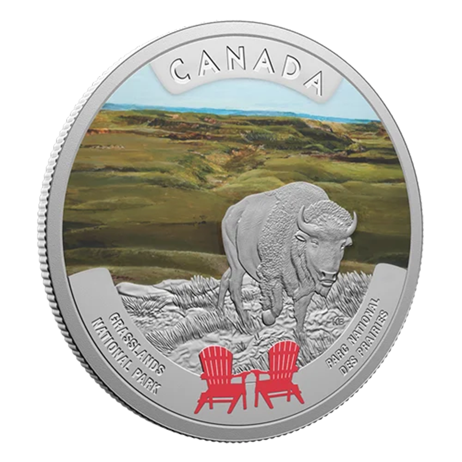 1 ounce Silver Coin - Grasslands National Park 2026 thumbnail 2