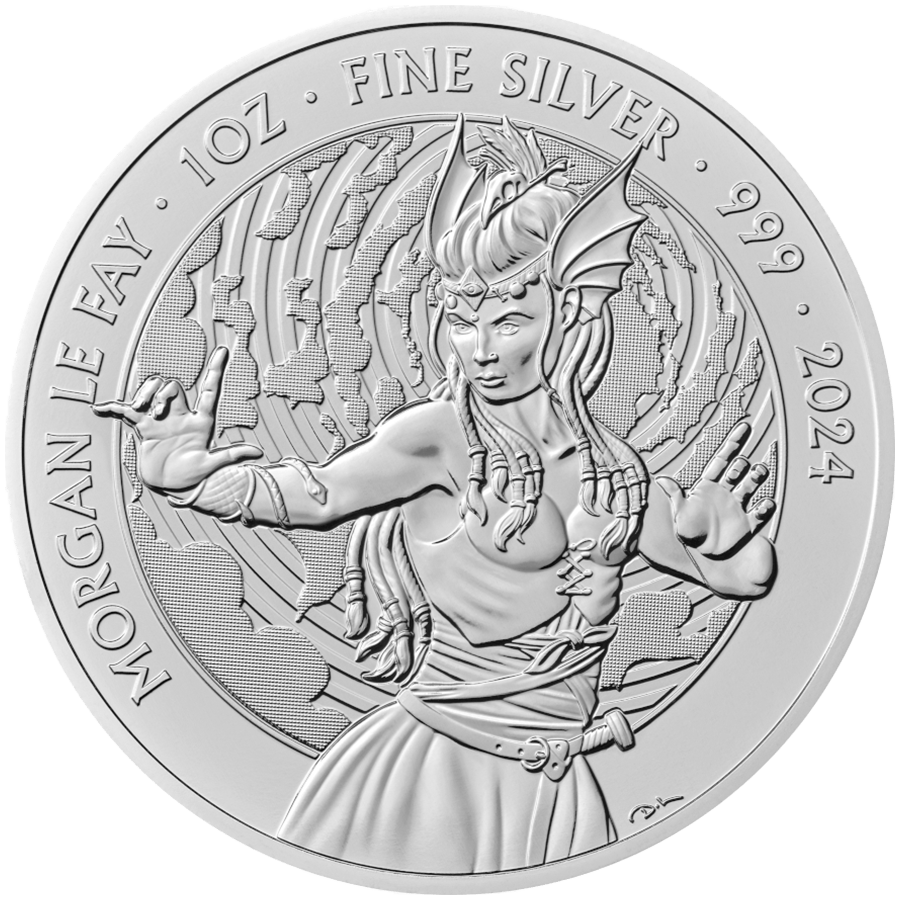 1 ounce Silver Coin - Myths and Legends - Morgan Le Fay 2024 — photo 1