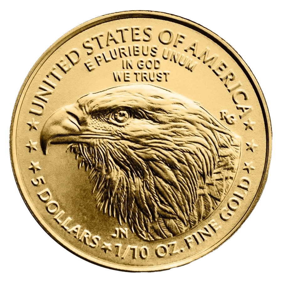 1/10 ounce Gold Coin - American Eagle 2024 thumbnail 2