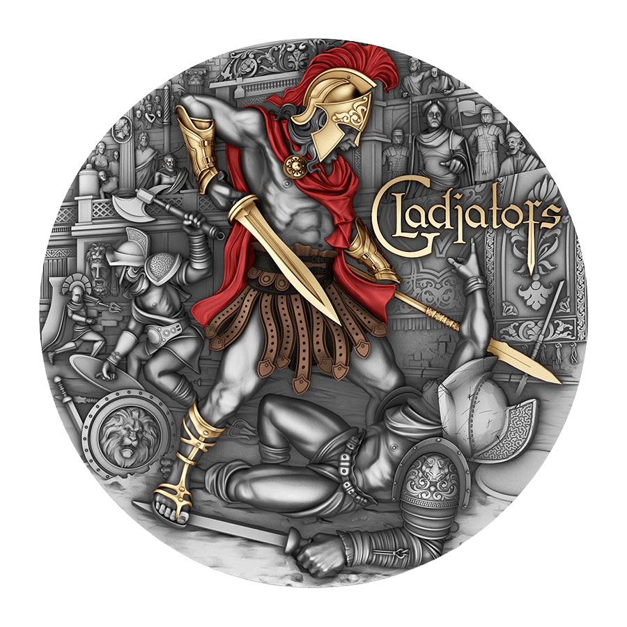 2 ounce Silver Coin - Gladiators — photo 1