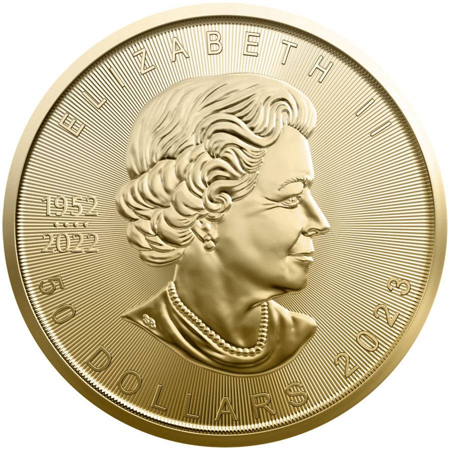 1 ounce Gold Coin - Maple Leaf 2023 thumbnail 2