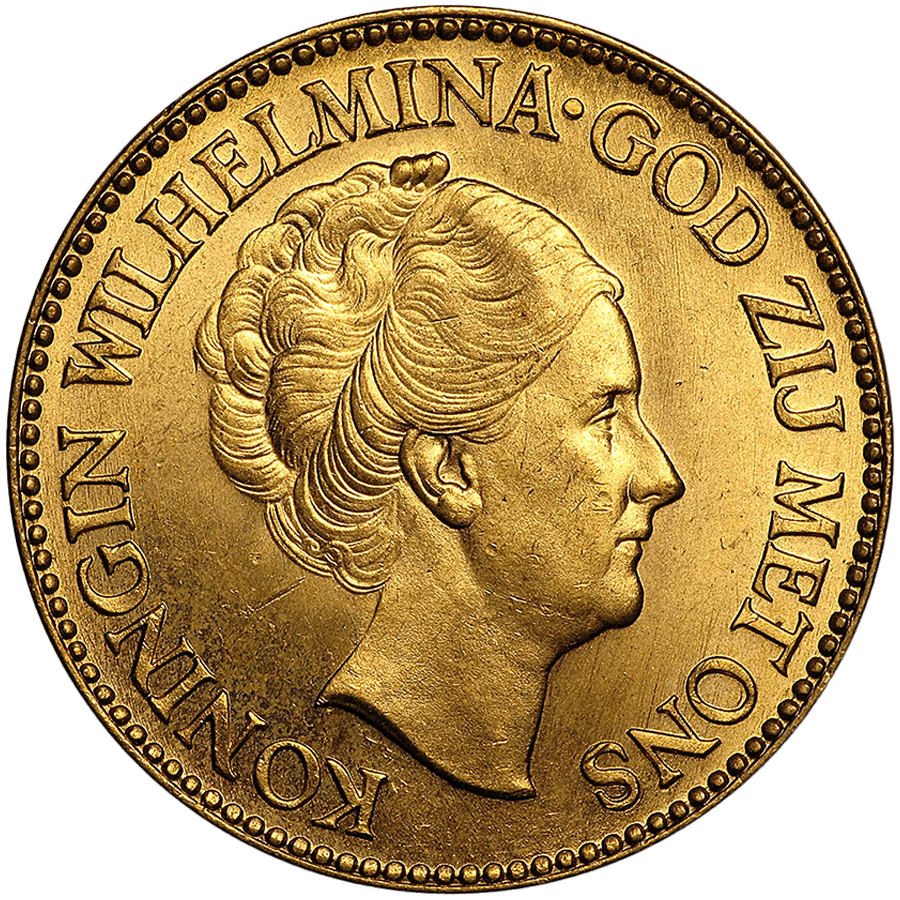 10 Dutch Gulden Gold Coin - Mixed Years — photo 1