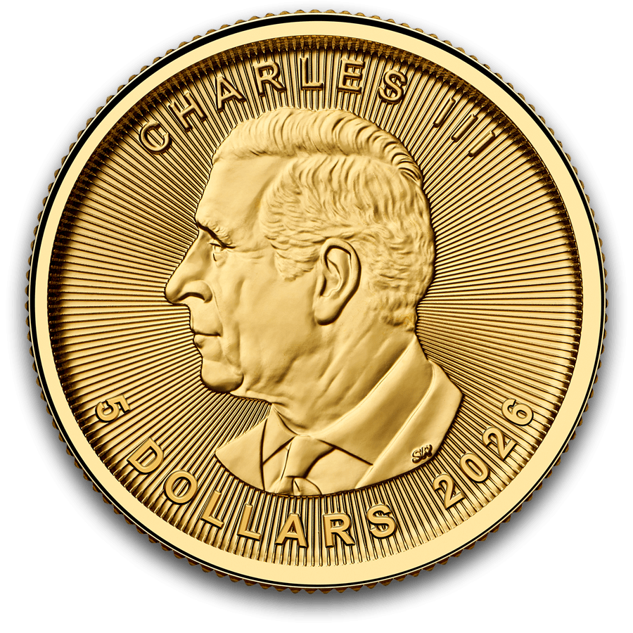 1/10 ounce Gold Coin - Canada Maple Leaf 2026 thumbnail 2