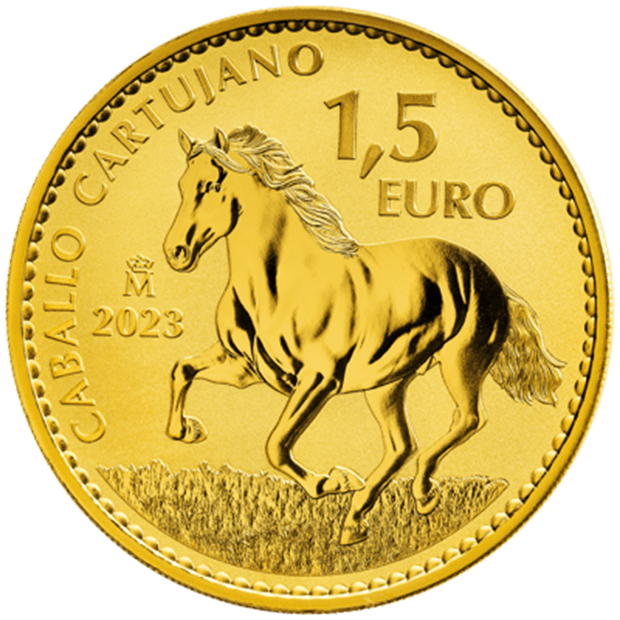 1 ounce Gold Coin - Spain Horse Reverse Proof 2023 — photo 1