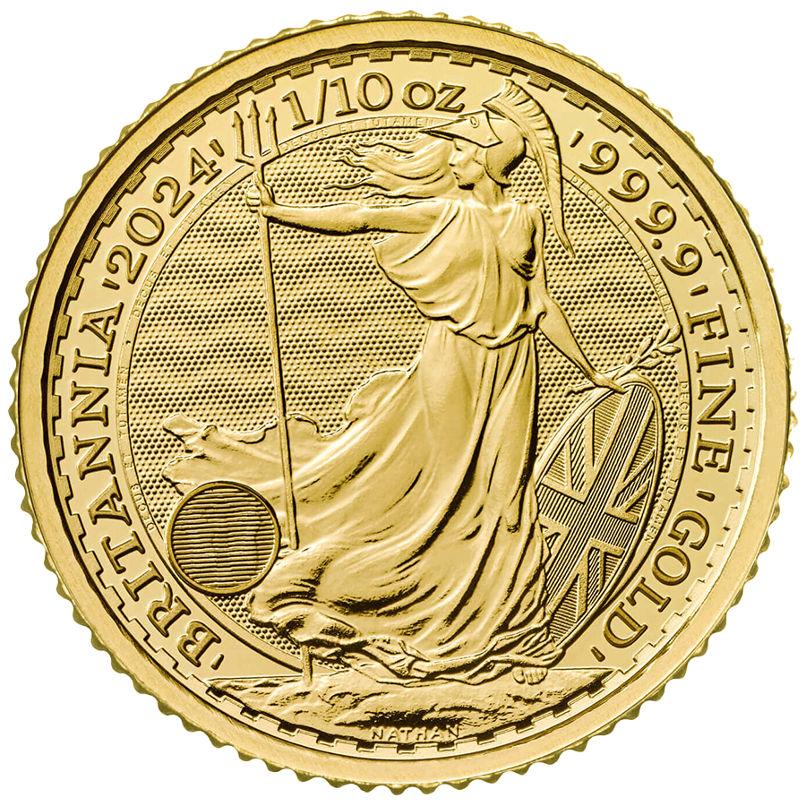 1/10 ounce Gold Coin - Britannia Charles III 2024 — photo 1
