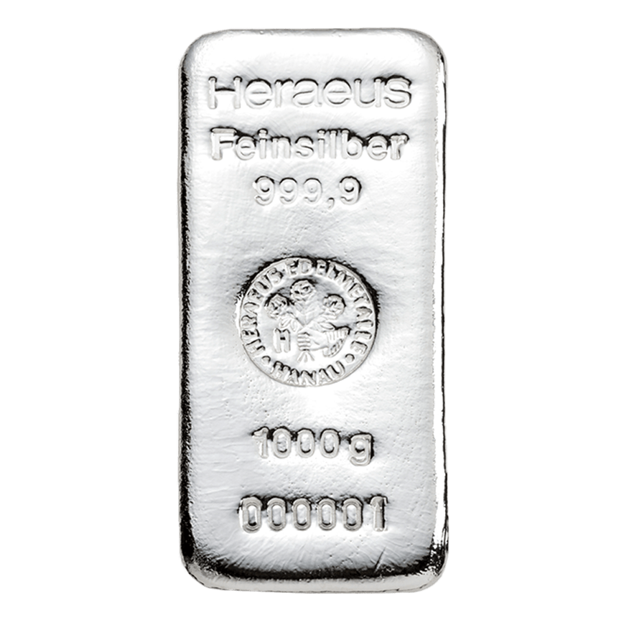 1 kg Silver Bar - Heraeus