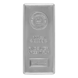100 ounce Silver Bar - Royal Canadian Mint