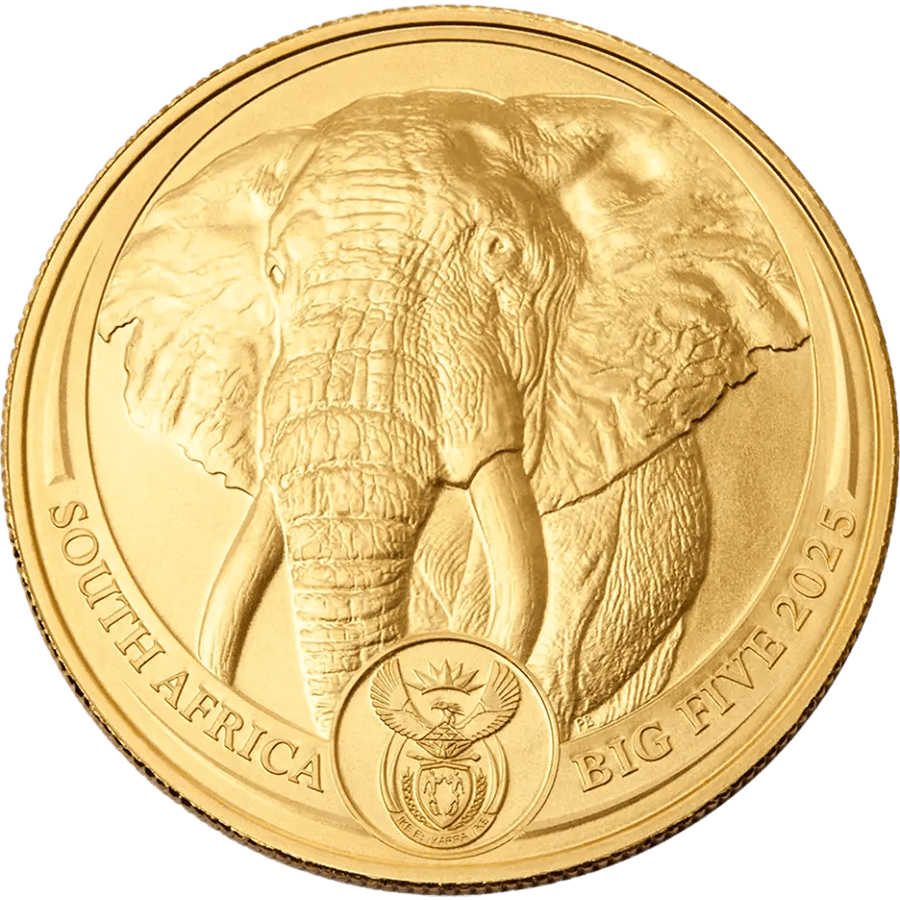 1 ounce Gold Coin - South Africa Big Five Elephant 2025 — photo 1