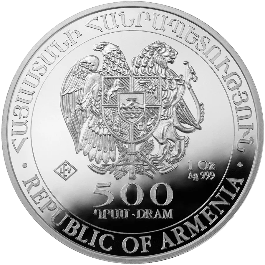 1 ounce Silver Coin - Noah's Ark Armenia - Mixed Years thumbnail 2