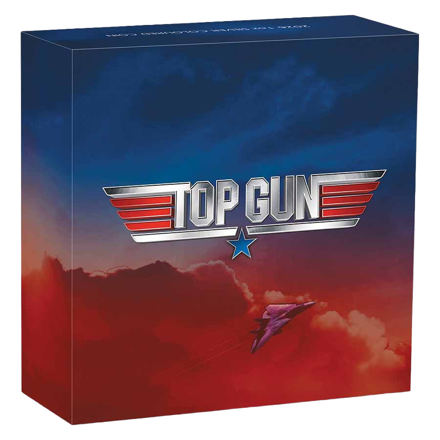 1 ounce Silver Coin - 40 years of Top Gun Coloured thumbnail 5
